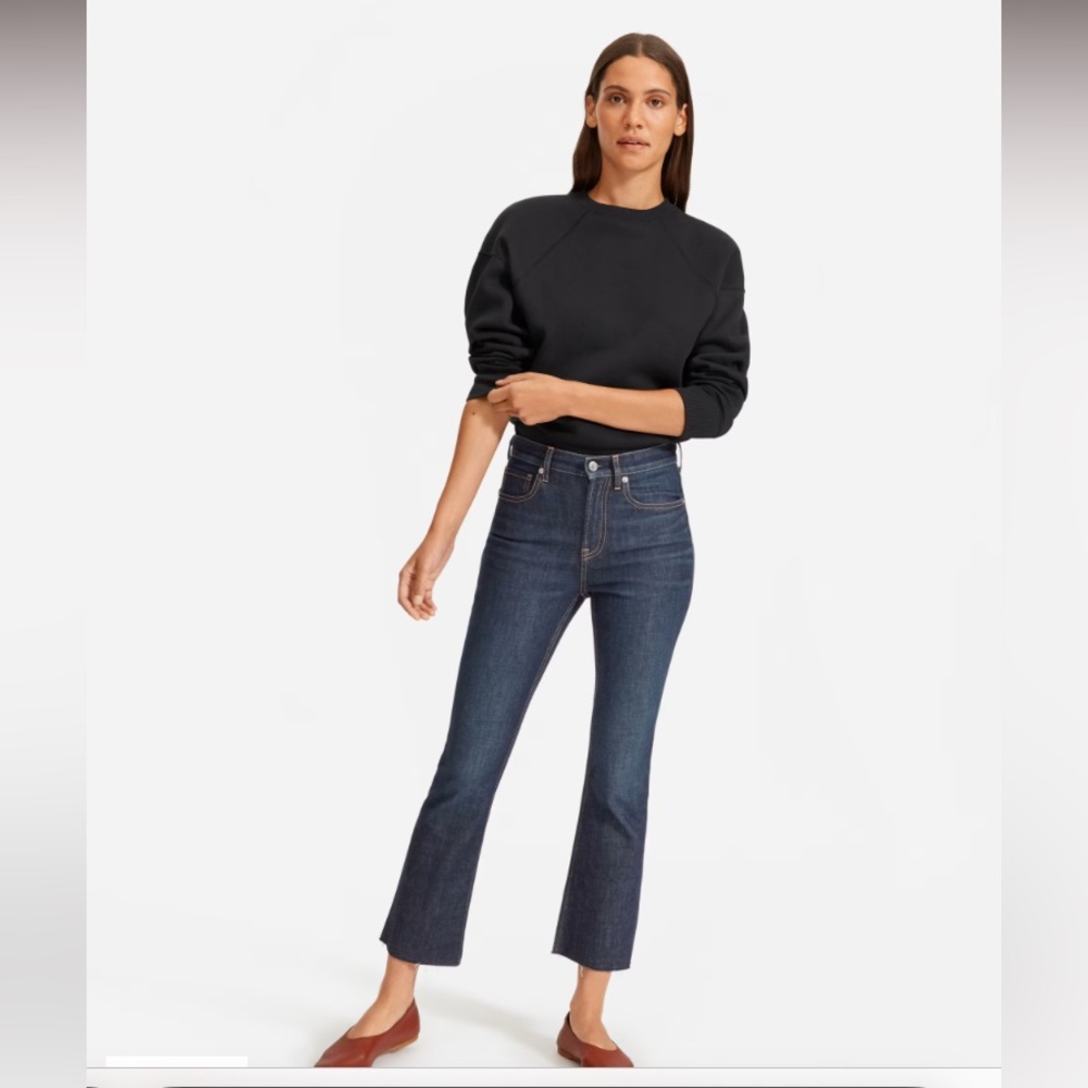 Everlane High Rise Kick Crop Jean 28 Reg